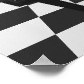 音楽ポスター：グランドピアノとタイル： 3Dモデル ポスター (角)