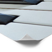 音楽ポスター!ピアノ素晴らし写真 ポスター (角)