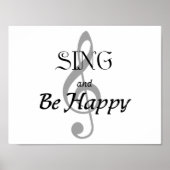 音楽ポスター「SING and Be Happy」 ポスター (正面)