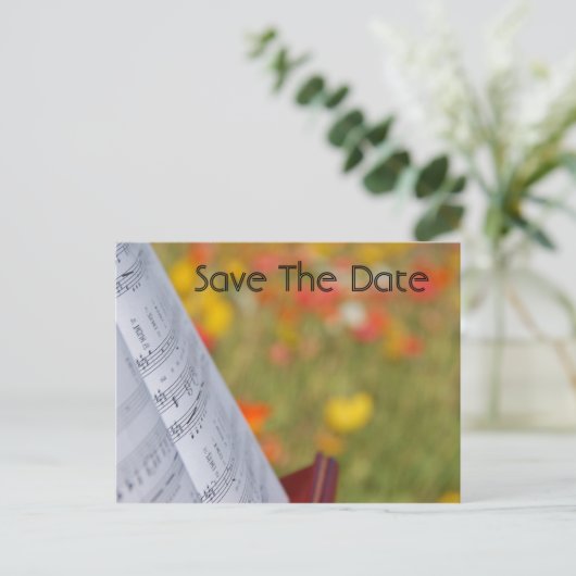 音楽ポストカードの保存 案内ポストカード (スタンド正面)