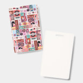 音楽ポップ・アートの芸術 バッジ (正面＆裏面)