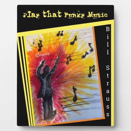 音楽マエストロTabletop Plates with Easel フォトプラーク (正面)