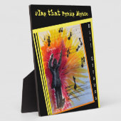 音楽マエストロTabletop Plates with Easel フォトプラーク (側面)