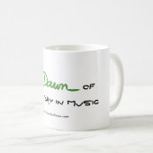 音楽マグカップの新しい日の夜明け コーヒーマグカップ (正面右)