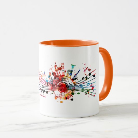 音楽マグ マグカップ (正面右)