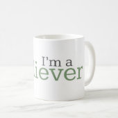 音楽マグ|私は信者です コーヒーマグカップ (正面右)