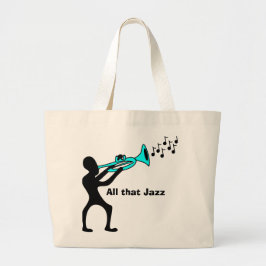 音楽マッシュアップミュージック私の耳にクリームトート ラージトートバッグ