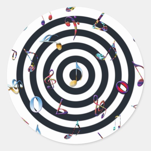 音楽マニア – ステッカー (正面)