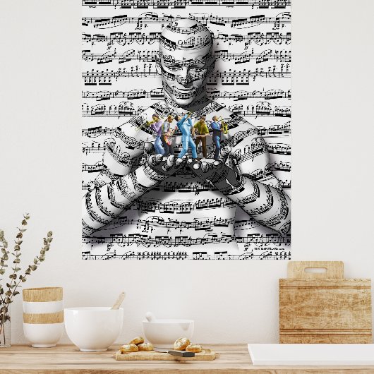 音楽マン ポスター (キッチン)