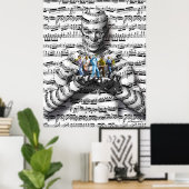 音楽マン ポスター (ホームオフィス)
