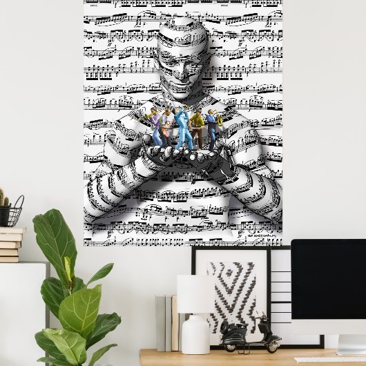 音楽マン ポスター (ホームオフィス)