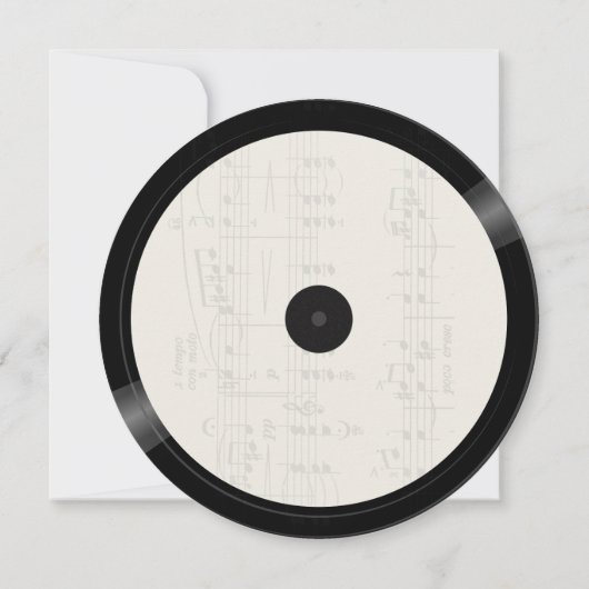 音楽ミセス・ヒッ素晴らしズレトロヴィンテージの結婚式 招待状 (裏面)