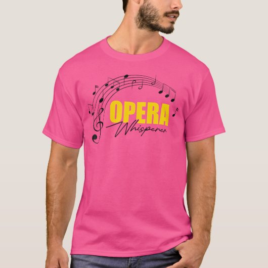 音楽ミュージカル合唱団オペラシンガー Tシャツ (正面)