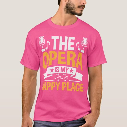 音楽ミュージカル合唱団オペラシンガー Tシャツ (正面)