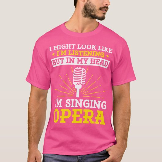 音楽ミュージカル合唱団オペラシンガー Tシャツ (正面)