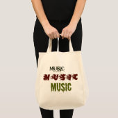音楽ミュージック トートバッグ (正面(商品))