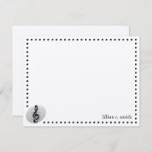 音楽メモパーソナライズされたカード ノートカード (正面/裏面)