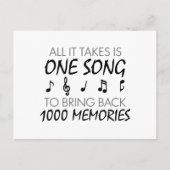 音楽メモリ ポストカード (正面)