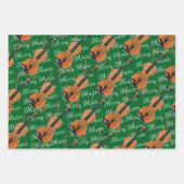 音楽メリーサックス、バイオリン及びトランペットフェスティバル ラッピングペーパーシート (正面3)