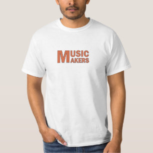 音楽メーカーのオレンジ色 Tシャツ