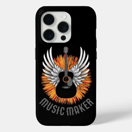 音楽メーカー（ギタープレーヤー）ケースメイトiPhoneケース Case-Mate iPhoneケース (裏面)