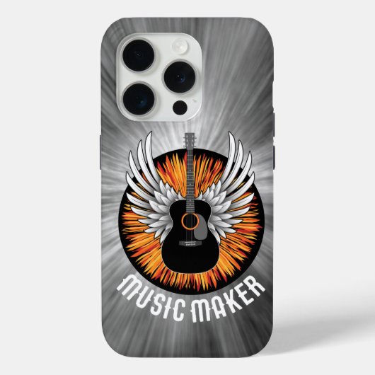 音楽メーカー(ギタープレーヤー)ケースメイトiPhoneケース Case-Mate iPhoneケース (裏面)