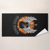 音楽メーカー(ギタープレーヤー) バスタオル (バスタオル)