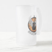 音楽メーカー(ギタープレーヤー) フロストグラスビールジョッキ (正面右)