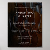 音楽モダンコンサート写真テンプレートポスター ポスター (正面)