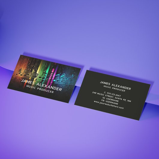 音楽モダントレンディー音楽スタイリッシュプロデューサー 名刺