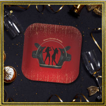 音楽モダンパーティーカラオケ誕生日紙プレート