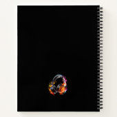 音楽モダンヘッドホ10代のンDJソングライターバンド ノートブック (裏面)