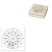 音楽モダンミュージカルのフィフスのサークル ラバースタンプ (押印)