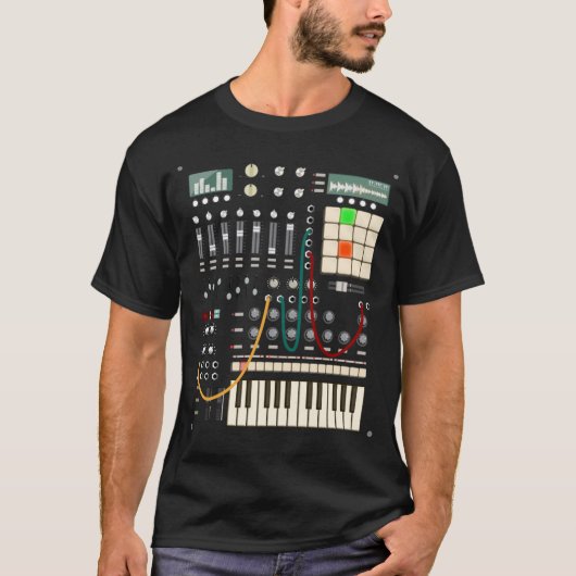 音楽モダン制作者および電子ミュージシャン Tシャツ (正面)