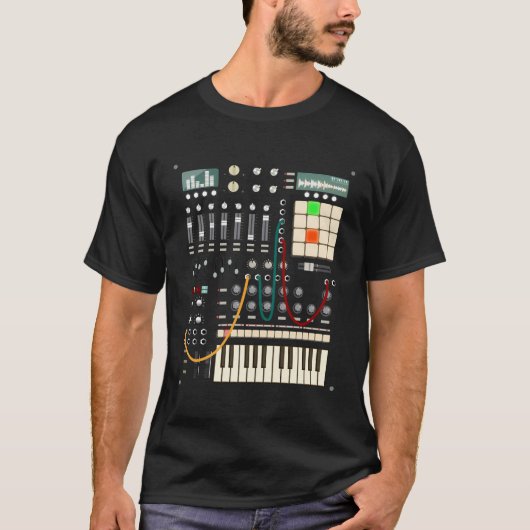 音楽モダン制作者および電子ミュージシャン Tシャツ (正面)