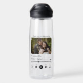 音楽モダン曲カスタムカップルの再生リストの写真 ウォーターボトル (背面)