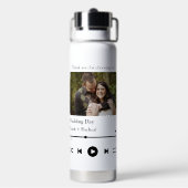 音楽モダン曲カスタムカップルの再生リストの写真 ウォーターボトル (背面)