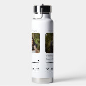 音楽モダン曲カスタムカップルの再生リストの写真 ウォーターボトル (右面)