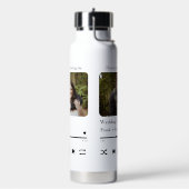 音楽モダン曲カスタムカップルの再生リストの写真 ウォーターボトル (左面)