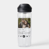 音楽モダン曲カスタムカップルの再生リストの写真 ウォーターボトル (背面)