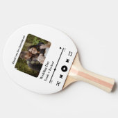 音楽モダン曲カスタムカップルの再生リストの写真 卓球ラケット (横)