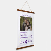 音楽モダン曲カスタムカップルの再生リストの写真 吊り下げ型タペストリー (傾斜あり)