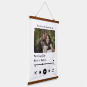 音楽モダン曲カスタムカップルの再生リストの写真 吊り下げ型タペストリー (傾斜あり)