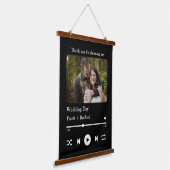 音楽モダン曲カスタムカップルの再生リストの写真 吊り下げ型タペストリー (傾斜あり)