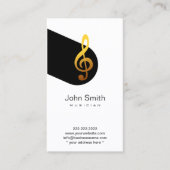 音楽モダン記号ミュージシャンプロファイルカード 名刺 (正面)