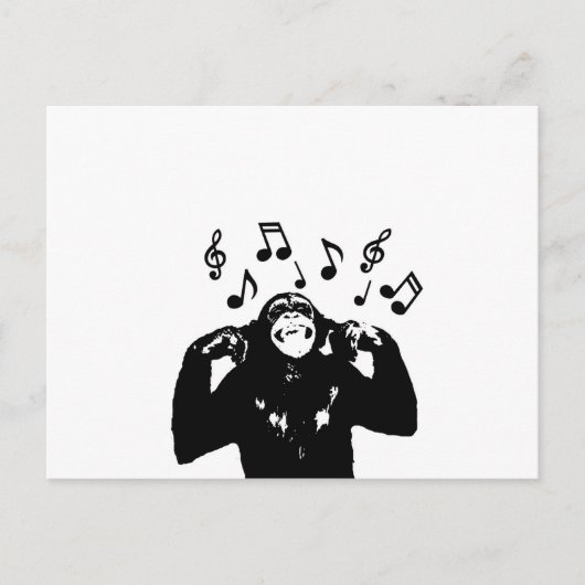 音楽モンキーザル ポストカード (正面)