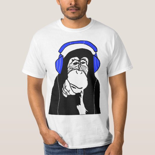 音楽モンキー Tシャツ (正面)