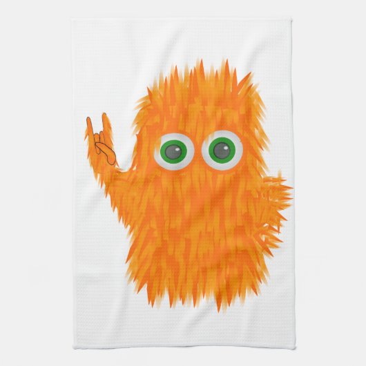 音楽モンスター キッチンタオル (縦)