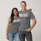 音楽モードがオンの音楽愛好家 Tシャツ (ユニセックス)