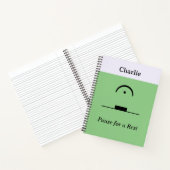 音楽ユーモア休息の間おもしろい隔 ノートブック (内部)